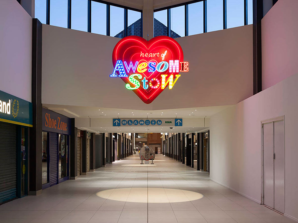 Walthamstow Shopping Center, UK Elektra Lighting