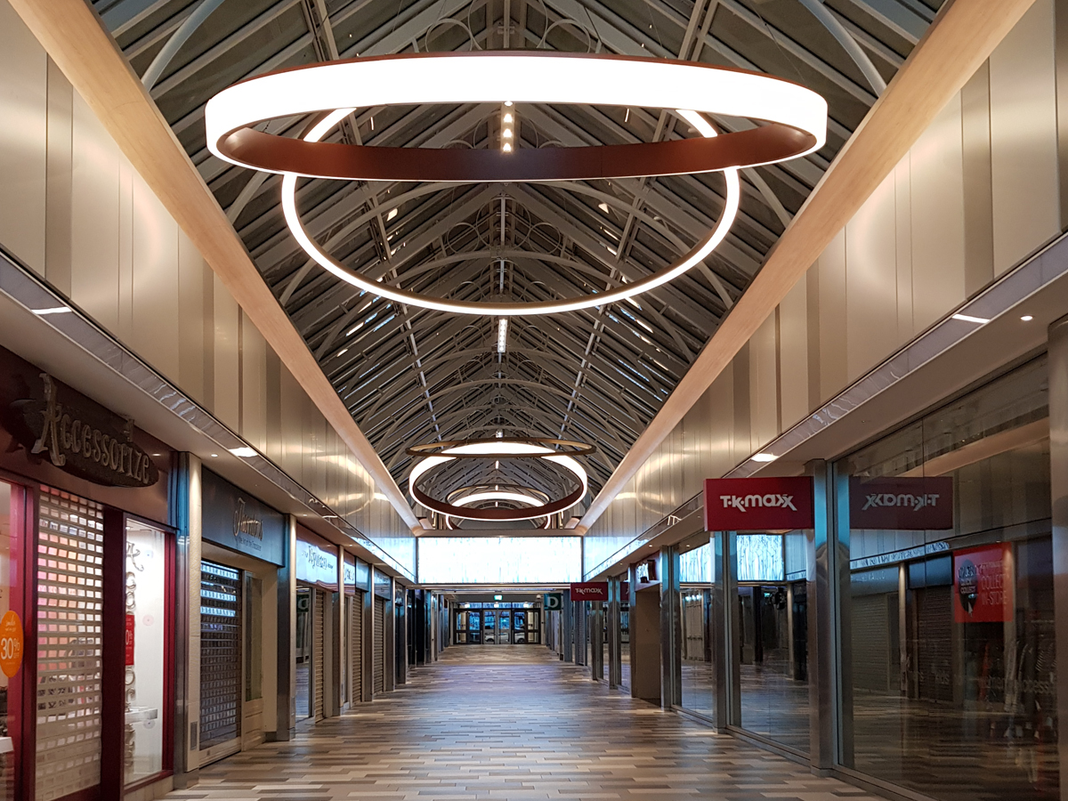 The Square, Camberley, UK Elektra Lighting