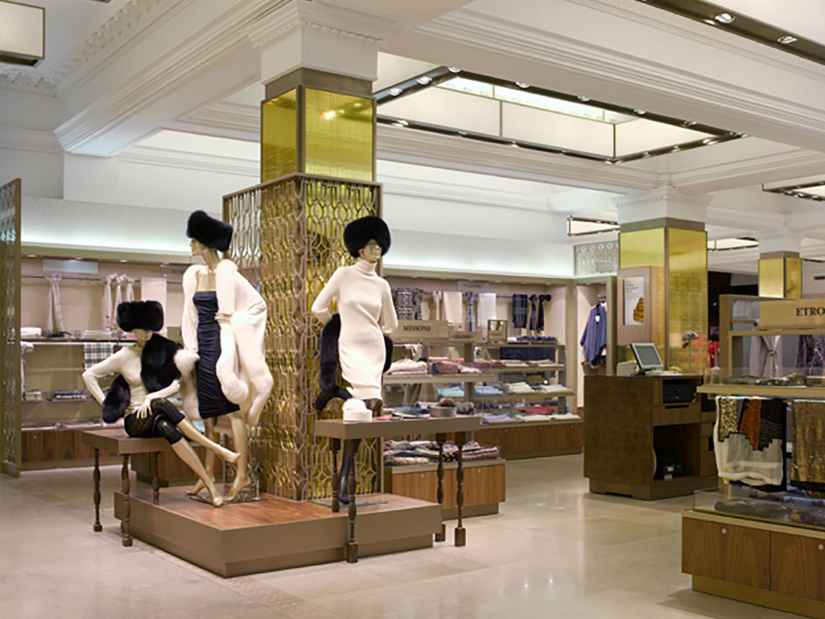 Soft Accessories Harrods, London, UK Elektra Lighting